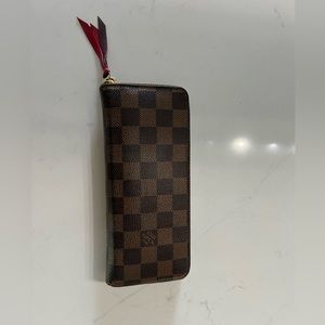 Louis Vuitton Damier Ebene Clemence Wallet
